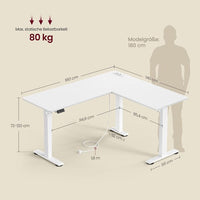 Ergo Plus Electric L-Shape Corner Desk - T2 Limited Edition