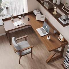 L-shape corner desk 120x100 black