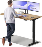 Ergo Plus Premium Electric Sit-Stand Desk 140×70 — Solid Oak/Black